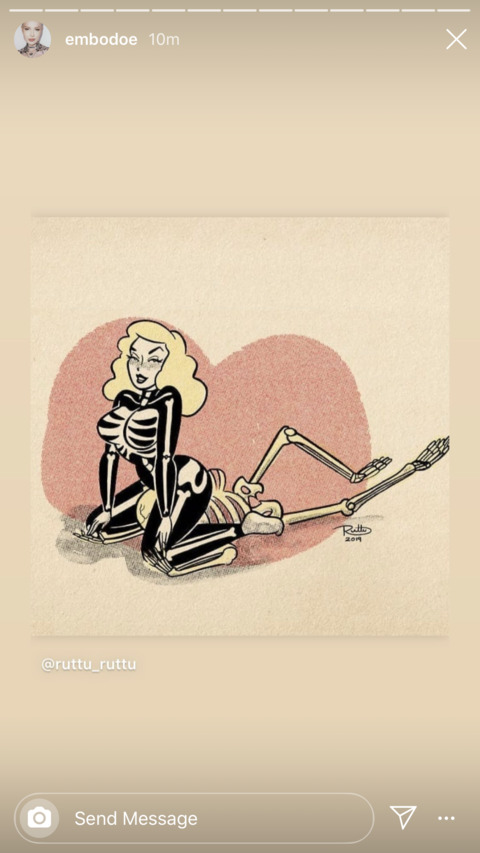 skeletonbitch onlyfans leaked picture 1